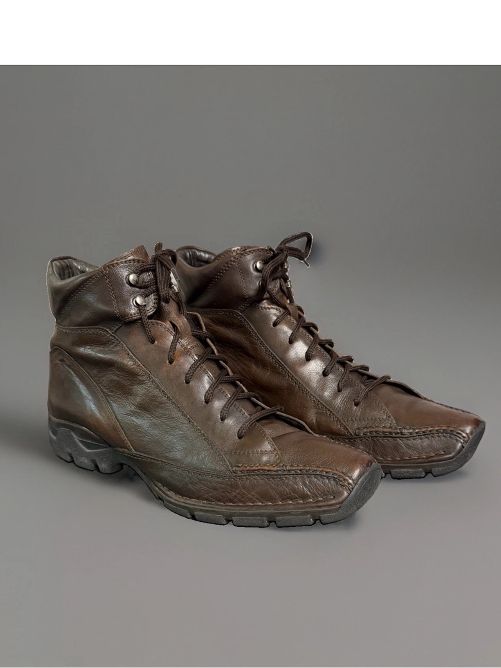 Bacco Bucci Men's Italian Made Leather Ankle Boots Size 10.5